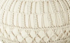 HOME STORY Pouf Macrameoptik