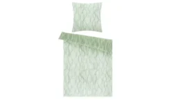 HOME STORY Satin Bettwäsche Grafik