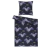 indigo Mako-Satin Bettwäsche Stiched