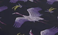 indigo Mako-Satin Bettwäsche Stiched