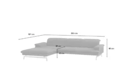 JOOP! Ecksofa Velours Studio 8153
