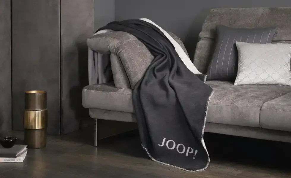 JOOP! Wohndecke JOOP! Uni-Doubleface