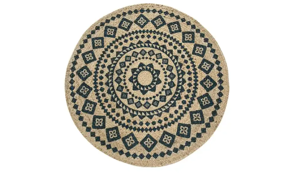Jute-Teppich Mamda Ornament
