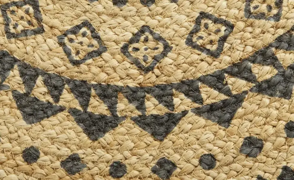 Jute-Teppich Mamda Ornament