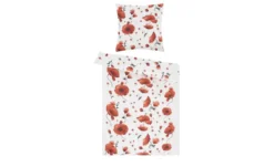kaeppel Baumwoll Seersucker Bettwäsche Scarlett Poppies