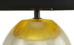 Keramik-Tischleuchte, 1-flammig, goldfarbig