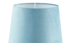 KHG Keramik-Tischleuchte, 1-flammig, blau ´Vögel´