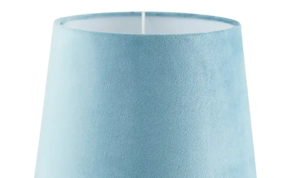 KHG Keramik-Tischleuchte, 1-flammig, blau ´Vögel´