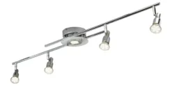 KHG LED- Deckenspot, 5- flammig, chrom