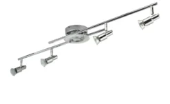 KHG LED- Deckenspot, 5- flammig, chrom