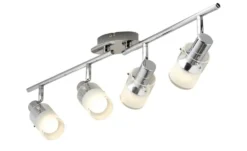 KHG LED- Deckenstrahler, 4-flammig mit Glas