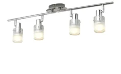 KHG LED- Deckenstrahler, 4-flammig mit Glas