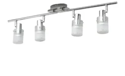 KHG LED- Deckenstrahler, 4-flammig mit Glas