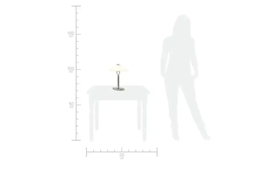 KHG LED- Tischleuchte, Schiffchenglas