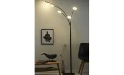 KHG LED-Bogenleuchte, 5-flammig, schwarz