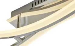 KHG LED-Deckenleuchte, chrom `Wavy`