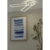 KHG LED-Deckenleuchte, 3-flammig, chrom/ alu mit Fernbedienung