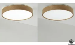 KHG LED-Deckenleuchte, 1-flammig, Eichenholz