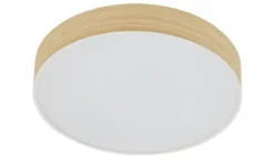 KHG LED-Deckenleuchte Holzoptik/weiß