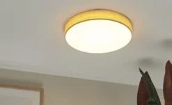 KHG LED-Deckenleuchte Holzoptik/weiß