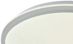 KHG LED-Deckenleuchte mit Backlight, silberfarben