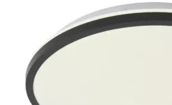 KHG LED-Deckenleuchte mit Backlight, schwarz