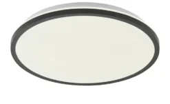 KHG LED-Deckenleuchte mit Backlight, schwarz