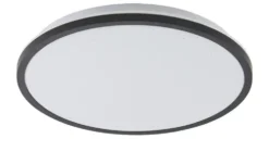KHG LED-Deckenleuchte mit Backlight, schwarz