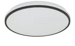 KHG LED-Deckenleuchte, schwarz mit Fernbedienung `klein