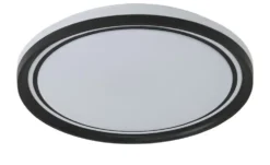 KHG LED-Deckenleuchte, schwarz mit Fernbedienung