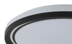 KHG LED-Deckenleuchte, schwarz mit Fernbedienung