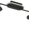 KHG LED-Deckenspot, 2+1-flammig, sandschwarz