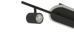 KHG LED-Deckenspot, 2+1-flammig, sandschwarz