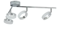 KHG LED-Deckenstrahler, 4-flammig, Acrylringe