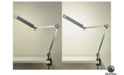 KHG LED-Klemmleuchte, 1-flammig, schwarz mit Touchpad