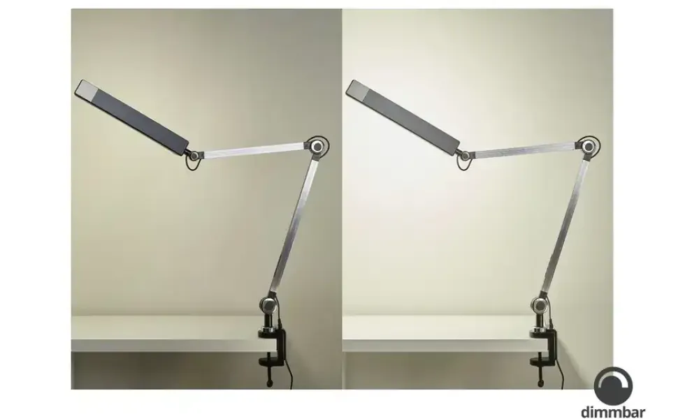 KHG LED-Klemmleuchte, 1-flammig, schwarz mit Touchpad
