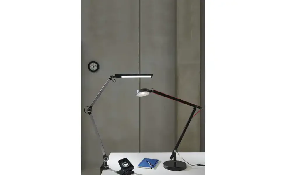 KHG LED-Klemmleuchte, 1-flammig, schwarz mit Touchpad