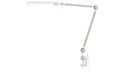 KHG LED-Klemmleuchte, 1-flammig, weiß mit Touchpad