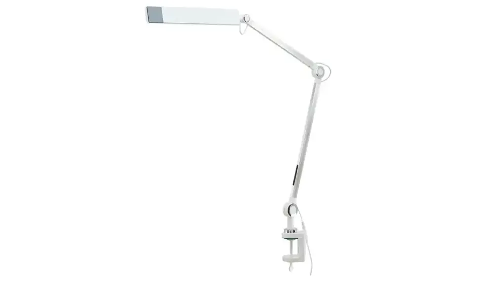 KHG LED-Klemmleuchte, 1-flammig, weiß mit Touchpad