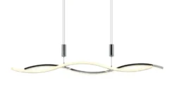 KHG LED-Pendelleuchte, chrom `Wavy´