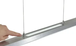 KHG LED-Pendelleuchte, chrom mit indirekter Beleuchtung