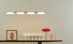 KHG LED-Pendelleuchte, 4-flammig, Nickel-matt