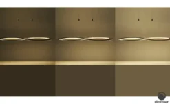 KHG LED-Pendelleuchte, 3-flammig, schwarz/ Eiche