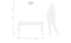 KHG LED-Spot, 3-flammig mit Holz