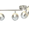 KHG LED-Spot, 4-flammig, mit Holz