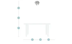 KHG LED-Spot, 3-flammig Nickel matt