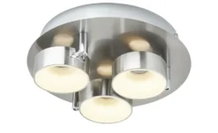 KHG LED-Spot, 3-flammig Nickel matt