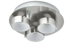KHG LED-Spot, 3-flammig Nickel matt