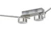 KHG LED-Spot, 4-flammig Nickel matt