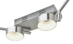KHG LED-Spot, 4-flammig Nickel matt